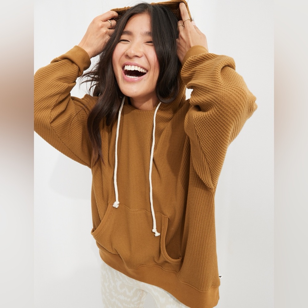 Aerie cozy waffle hoodie